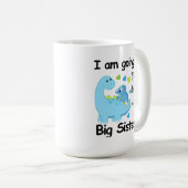 Ik word een grote zusterdinosaurus koffiemok (Voorkant rechts)