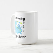 Ik word een grote zusterdinosaurus koffiemok (Voorkant links)