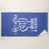 Ik word een klassieker strandlaken (Voorkant)