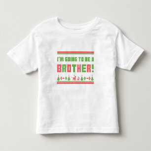 Ik word een lelijke broertje in kerststijl kinder shirts