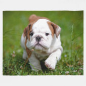 IK WORD EEN "LEREN NEK" FLEECE DEKEN (Voorkant (Horizontaal))