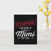 Ik word een Mimi eerste Moederdag nieuwe oma Kaart (Gele Bloem)