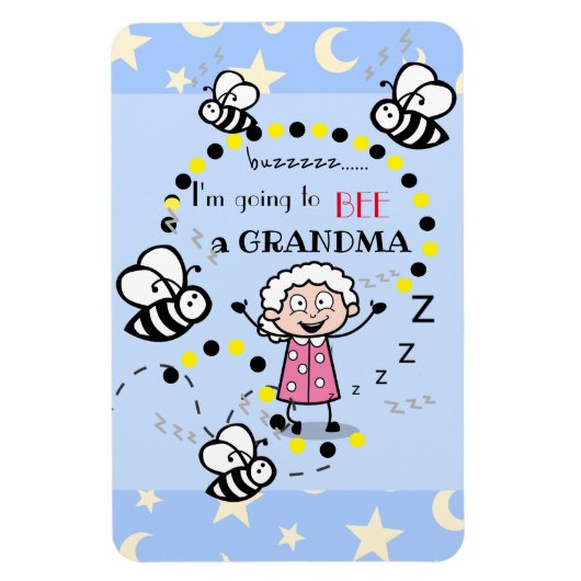 Ik word een oma Blue Magneet (Verticaal)