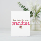 Ik word een oma T-shirt Briefkaart (Staand voorkant)