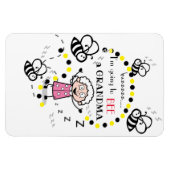 Ik word een oma White Background Magneet (Horizontaal)