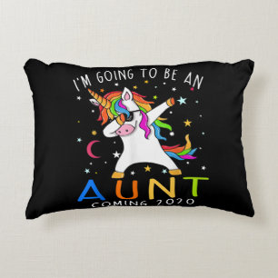 Ik word een tante die 2020 Unicorn Gift komt halen Accent Kussen