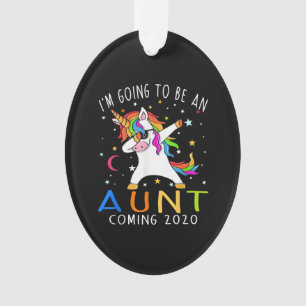 Ik word een tante die 2020 Unicorn Gift komt halen Ornament