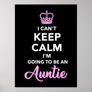 Ik word een tante poster