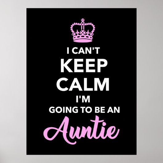 Ik word een tante poster (Voorkant)