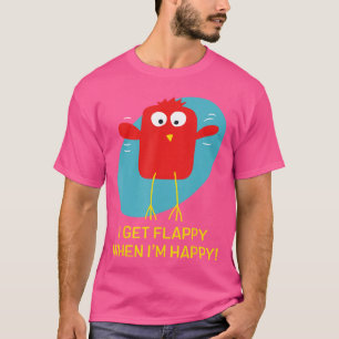 Ik word fladderig als ik blij ben Grappige autisme T-shirt