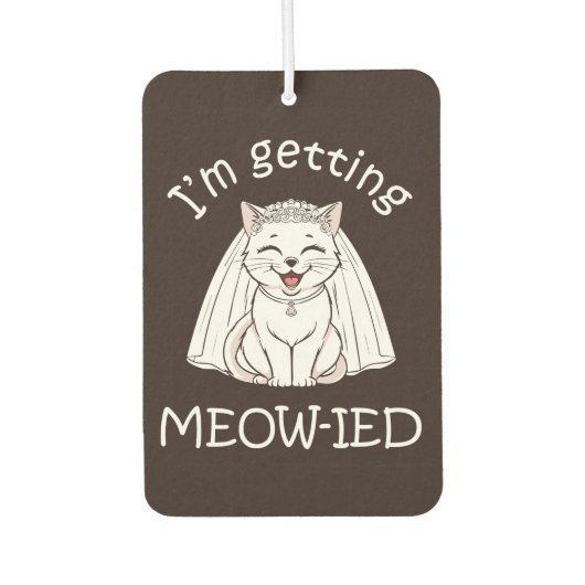 Ik word ge-meow-ied! luchtverfrisser (Voorkant)