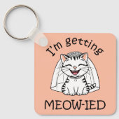 Ik word ge-meow-ied! sleutelhanger (Voorkant)
