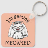 Ik word ge-meow-ied! sleutelhanger (Achterkant)