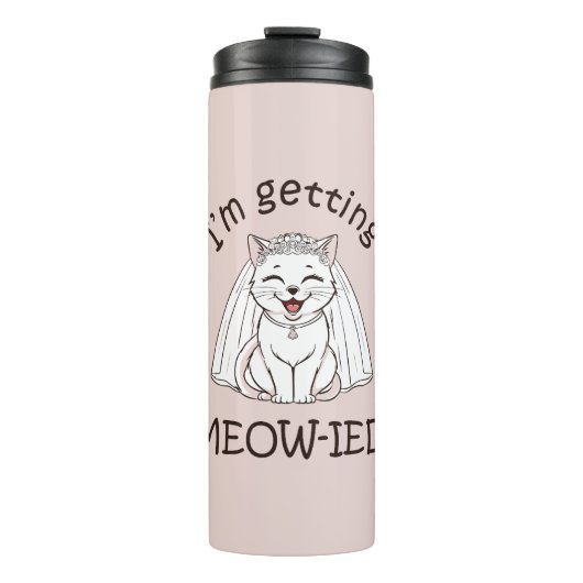 Ik word ge-meow-ied! thermosbeker (Voorkant)