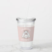 Ik word ge-meow-wed! acryl drinkbeker (Achterkant)