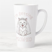 Ik word ge-meow-wed! latte mok (Rechts)
