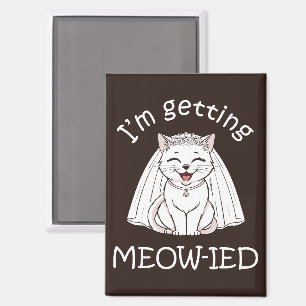 Ik word ge-meow-wed! magneet