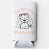 Ik word ge-meow-wed! seltzer blikjeskoeler (Voorkant)