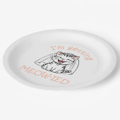 Ik word gek Miauw-d! Papieren Bordje (Gekanteld)