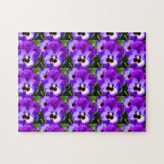 Ik word gek van pansies puzzel! Veel succes! Legpuzzel (Horizontaal)