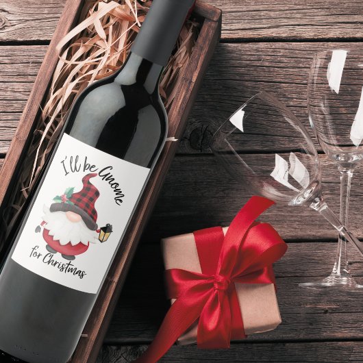 Ik word gek voor kerstfeestdagen. wijn etiket