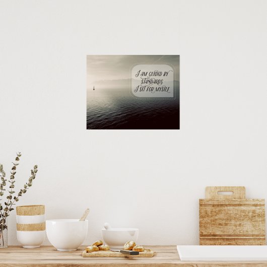 Ik word geleid door standaarden poster (Keuken)