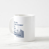 Ik word gelukkig op mijn leeftijd koffiemok (Voorkant links)