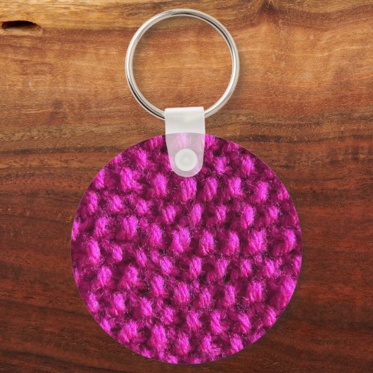 Ik word gelukkig roze getikt sleutelhanger (Achterkant)