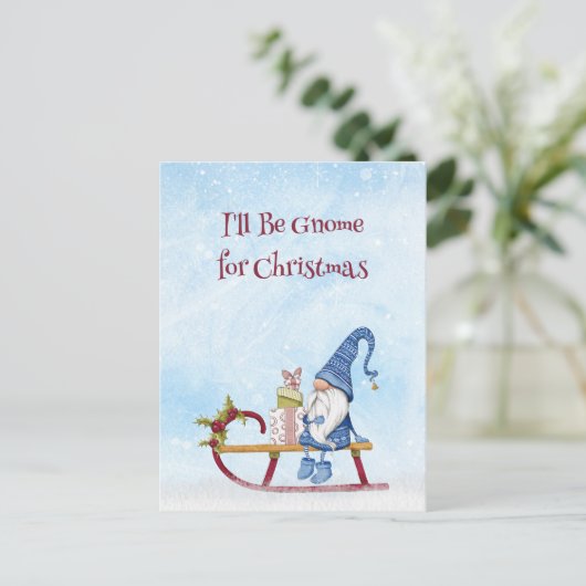 Ik word genoomd voor het Briefkaart van de kerstav (Staand voorkant)