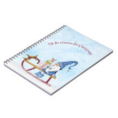 Ik word genoomd voor kerstavond feestdag notitieboek (Linkerzijde)