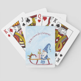 Ik word genoomd voor kerstavond feestdag pokerkaarten