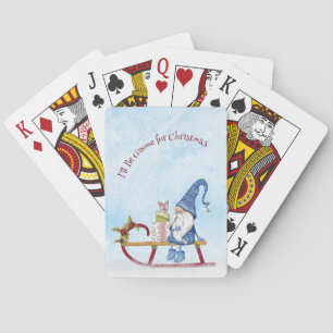 Ik word genoomd voor kerstavond feestdag pokerkaarten