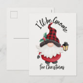 Ik word genoomd voor kerstcadeautje feestdagenkaart (Voorkant / Achterkant)