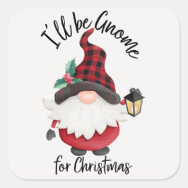 Ik word genoomd voor kerstfeest. vierkante sticker