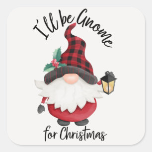 Ik word genoomd voor kerstfeest. vierkante sticker