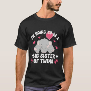 Ik word gepromoveerd tot grote tweelingzus van 20 t-shirt