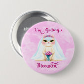 Ik word getrouwd Knop Ronde Button 7,6 Cm (Voorkant /achterkant)