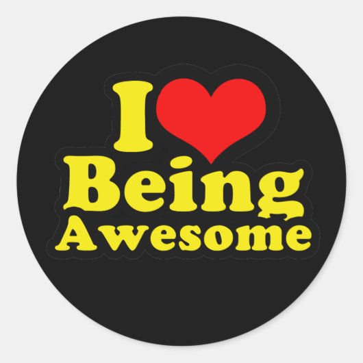 Ik word Geweldige. Ronde Sticker (Voorkant)