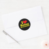Ik word Geweldige. Ronde Sticker (Envelop)