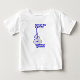 Ik word geweldige van gitaar spelen.  blauw