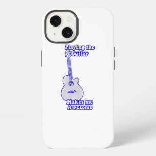 Ik word geweldige van gitaar spelen. blauw iPhone 13 hoesje