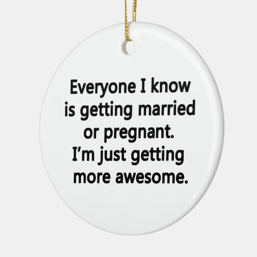 Ik word gewoon geweldige keramisch ornament (Links)