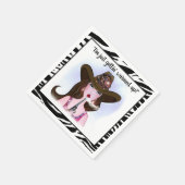 Ik word gewoon opgewarmd. Cowgirl Paper Napkins Servet (Hoek)