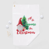 Ik word Gnome voor Kerstmis. Golfhanddoek (Insitu)
