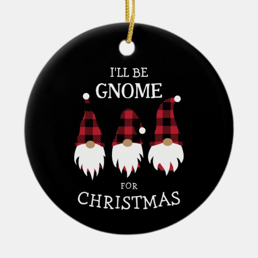 Ik word Gnome voor Kerstmis. Keramisch Ornament (Voorkant)