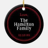 Ik word Gnome voor Kerstmis. Keramisch Ornament (Achterkant)