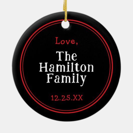 Ik word Gnome voor Kerstmis. Keramisch Ornament (Achterkant)