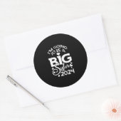 Ik word groot zusje 2024 ronde sticker (Envelop)