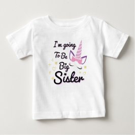 Ik word groot zuster, eenhoorn Baby T-shirt
