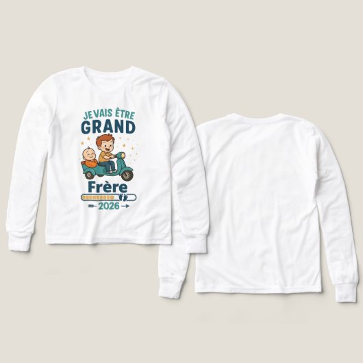 Ik word grote broer 2026 jongen (Voorkant /achterkant)